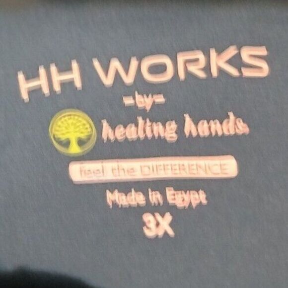 Healing Hands Scrubs Turquoise 3x Stretch Pockets Nurse Work Career Light - Picture 6 of 6